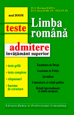 Limba romana pentru admitere in invatamantul superior (conform DOOM 2)